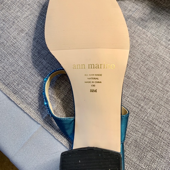 Ann Marino Turquoise Heels size 8.5 NWOT - Picture 3 of 3